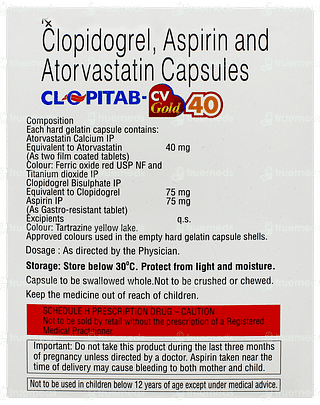 Clopitab Cv Gold 40 Capsule 10