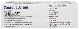 Tacrol 1 MG Capsule 10
