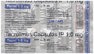 Tacrol 1 MG Capsule 10