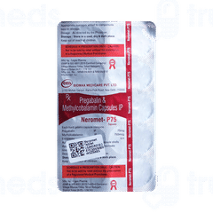 Neromet P 750 Mcg/ 75 MG Capsule 10 Neromet P 750 Mcg/ 75 MG Capsule 10