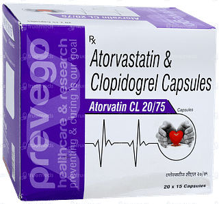 Atorvatin Cl 20/75 Capsule 15