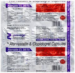 Atorvatin Cl 20/75 Capsule 15 Atorvatin Cl 20/75 Capsule 15