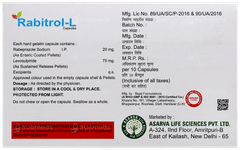 Rabitrol L 75/20 Mg Capsule 10 Rabitrol L 75/20 Mg Capsule 10
