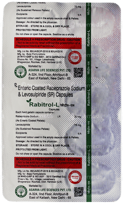 Rabitrol L 75/20 Mg Capsule 10 Rabitrol L 75/20 Mg Capsule 10