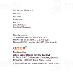 Apexitra Sb 65 Capsule 10 Apexitra Sb 65 Capsule 10