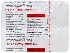 Sporaz 200 Capsule 10 Sporaz 200 Capsule 10