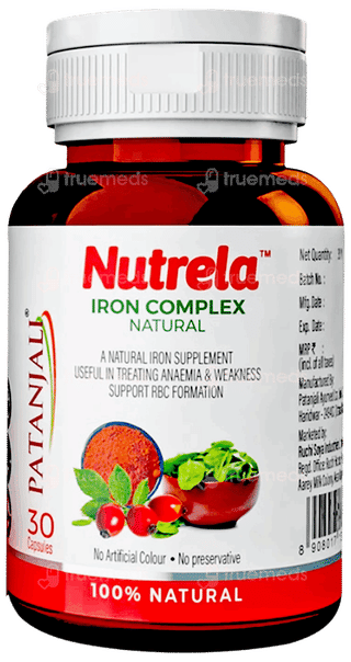 Patanjali Nutrela Iron Complex Natural Capsule 30