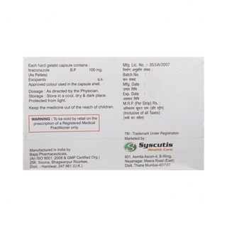Itracutis 100 MG Capsule 10