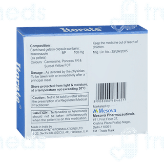 Itorate 100 Mg Capsule 10