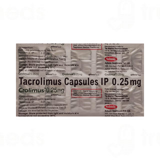 Crolimus 0.25 MG Capsule 10