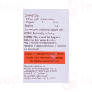 Gabceon 100 MG Capsule 10