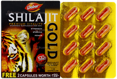 Dabur Shilajit Gold Capsule 10+2 Free Dabur Shilajit Gold Capsule 10+2 Free