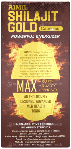 Aimil Shilajit Gold Capsule 20