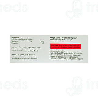 Tacroten 1.0 MG Capsule 10