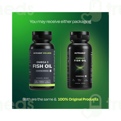 Nutrabay Wellness Omega 3 Fish Oil 1000 Mg Softgel Capsule 60