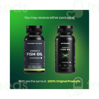 Nutrabay Wellness Omega 3 Fish Oil 1000 Mg Softgel Capsule 60