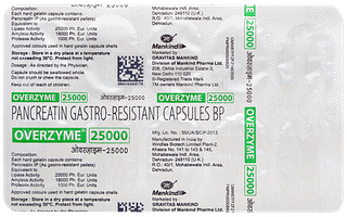 Overzyme 25000 Capsule 10
