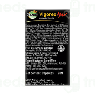 Zandu Vigorex Max Capsule 20