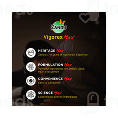 Zandu Vigorex Max Capsule 20