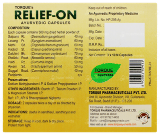 Relief On Ayurvedic Capsule 10