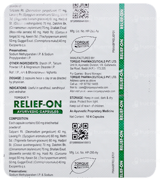 Relief On Ayurvedic Capsule 10