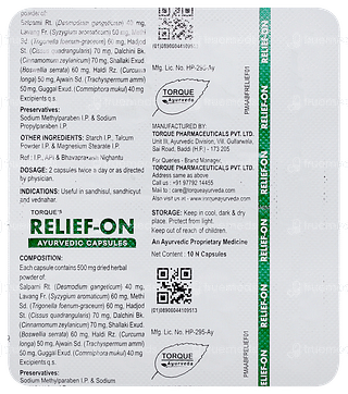 Relief On Ayurvedic Capsule 10