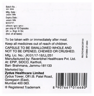 Mycoclear Sb 65 Capsule 10