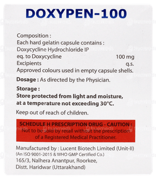 Doxypen 100 Capsule 10