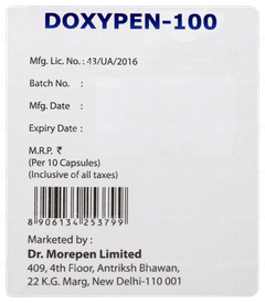 Doxypen 100 Capsule 10