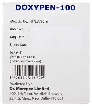 Doxypen 100 Capsule 10
