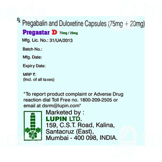 Pregastar D 75mg/20mg Capsule 10