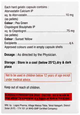 Fpstatin Cv 10 Capsule 15