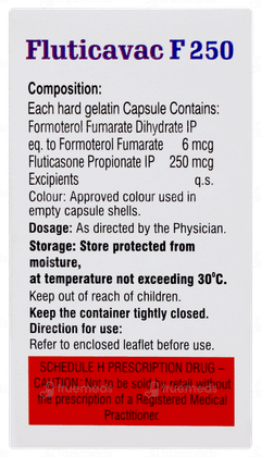 Fluticavac F 250 MCG Inhalation Capsule 30