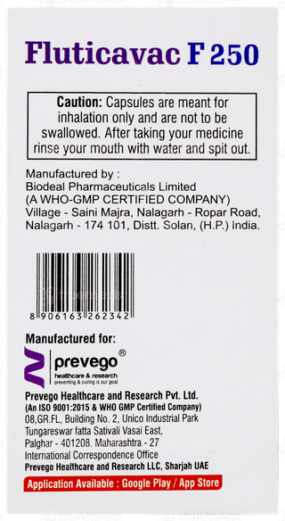 Fluticavac F 250 MCG Inhalation Capsule 30