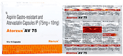Atorzux Av 75 Capsule 15 Atorzux Av 75 Capsule 15