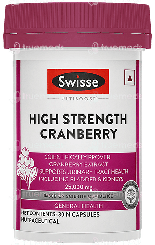 Swisse Ultiboost 25000mg High Strength Cranberry Capsule 30