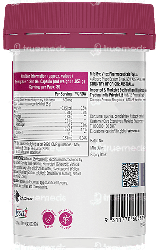 Swisse Ultiboost 25000mg High Strength Cranberry Capsule 30