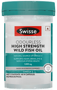 Swisse Ultiboost Odourless High Strength Wild Fish Oil Capsule 40