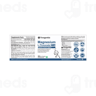 Trexgenics Magnesium L Threonate 667mg Veg Capsule 30