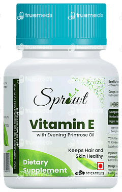 Sprowt Vitamin E With Evening Primrose Oil Capsule 60