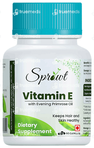 Sprowt Vitamin E With Evening Primrose Oil Capsule 60