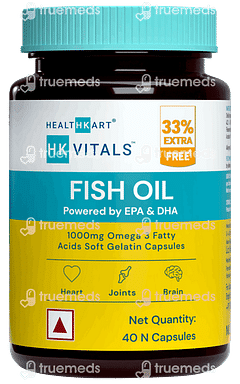 Healthkart Hk Vitals Fish Oil Capsule 40