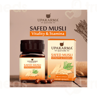 Upakarma Ayurveda Safed Musli 500mg Capsule 90