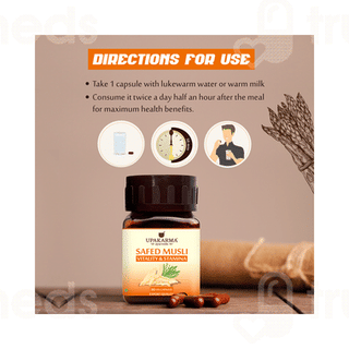 Upakarma Ayurveda Safed Musli 500mg Capsule 90
