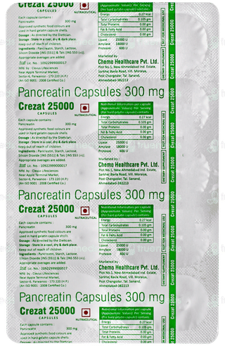 Crezat 25000 Capsule 10