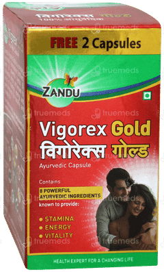 Zandu Vigorex Gold Capsule 20 With 2 Free