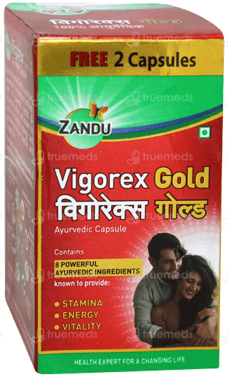 Zandu Vigorex Gold Capsule 20 With 2 Free