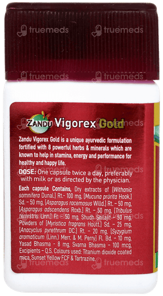 Zandu Vigorex Gold Capsule 20 With 2 Free