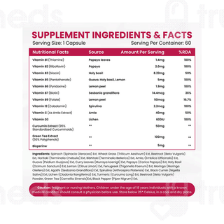Himalayan Organics Plant Based Collagen Builder Vegetarian Capsules 60