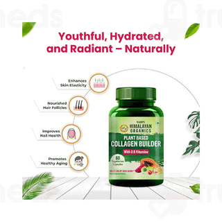 Himalayan Organics Plant Based Collagen Builder Vegetarian Capsules 60